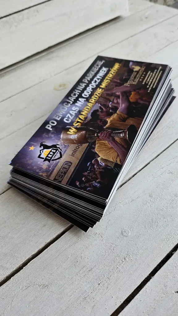 Druk voucherów dla fanów siatkówki LKPS Lublin-Drukarnia Andale